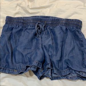 Linen Denim Shorts